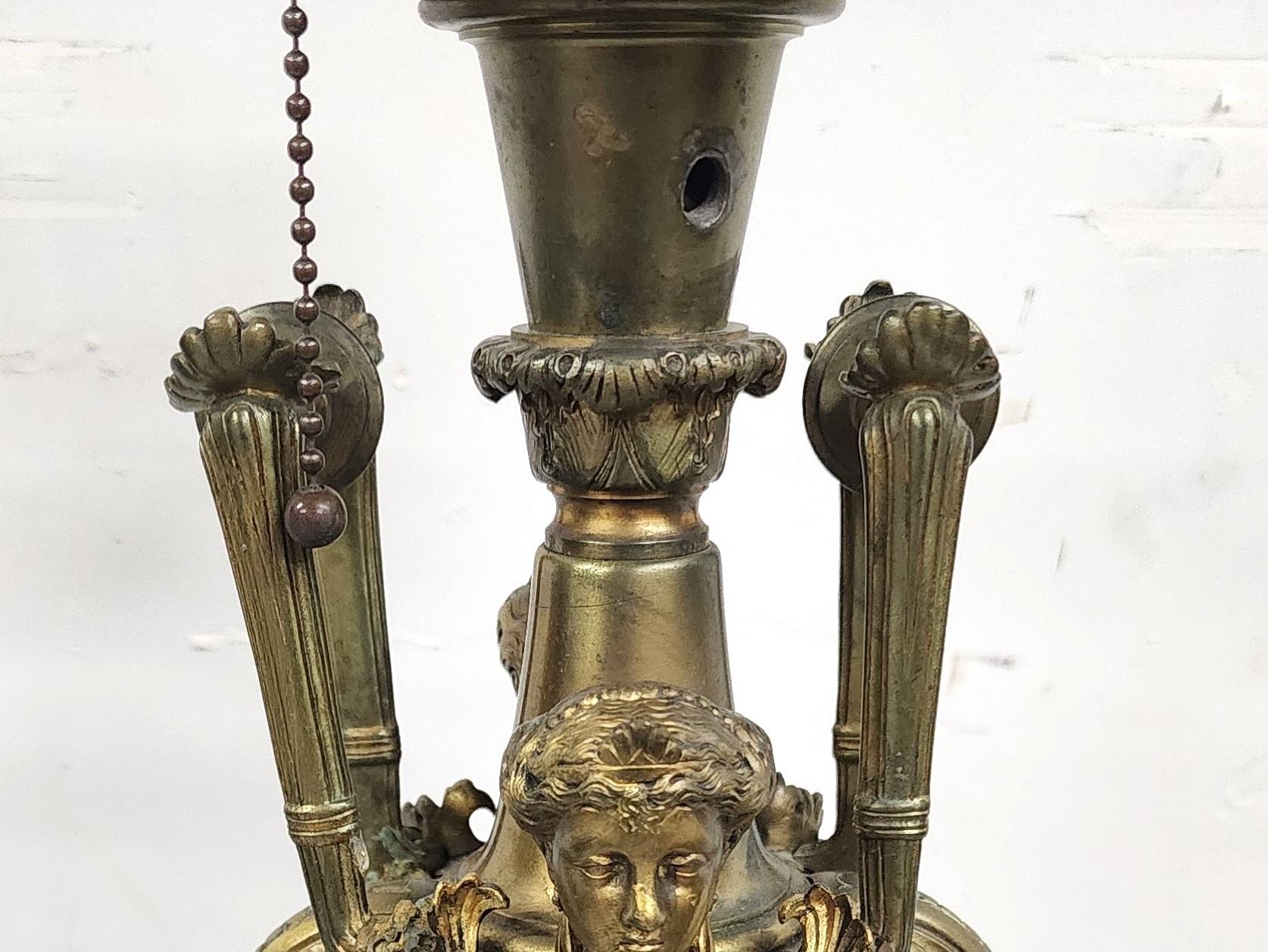 Lampade Luigi XVI in ormolu e onice nero in vendita 9