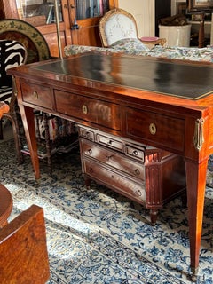 Louis XVI Ormolu Mounted Mahogany Bureau Plat, 19th Cenury