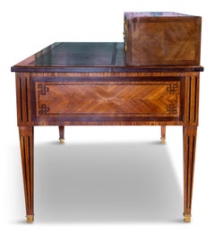 Louis XVI Ormolu Mounted Tulipwood and Ebonized Desk 'Bureau A Gradin'
