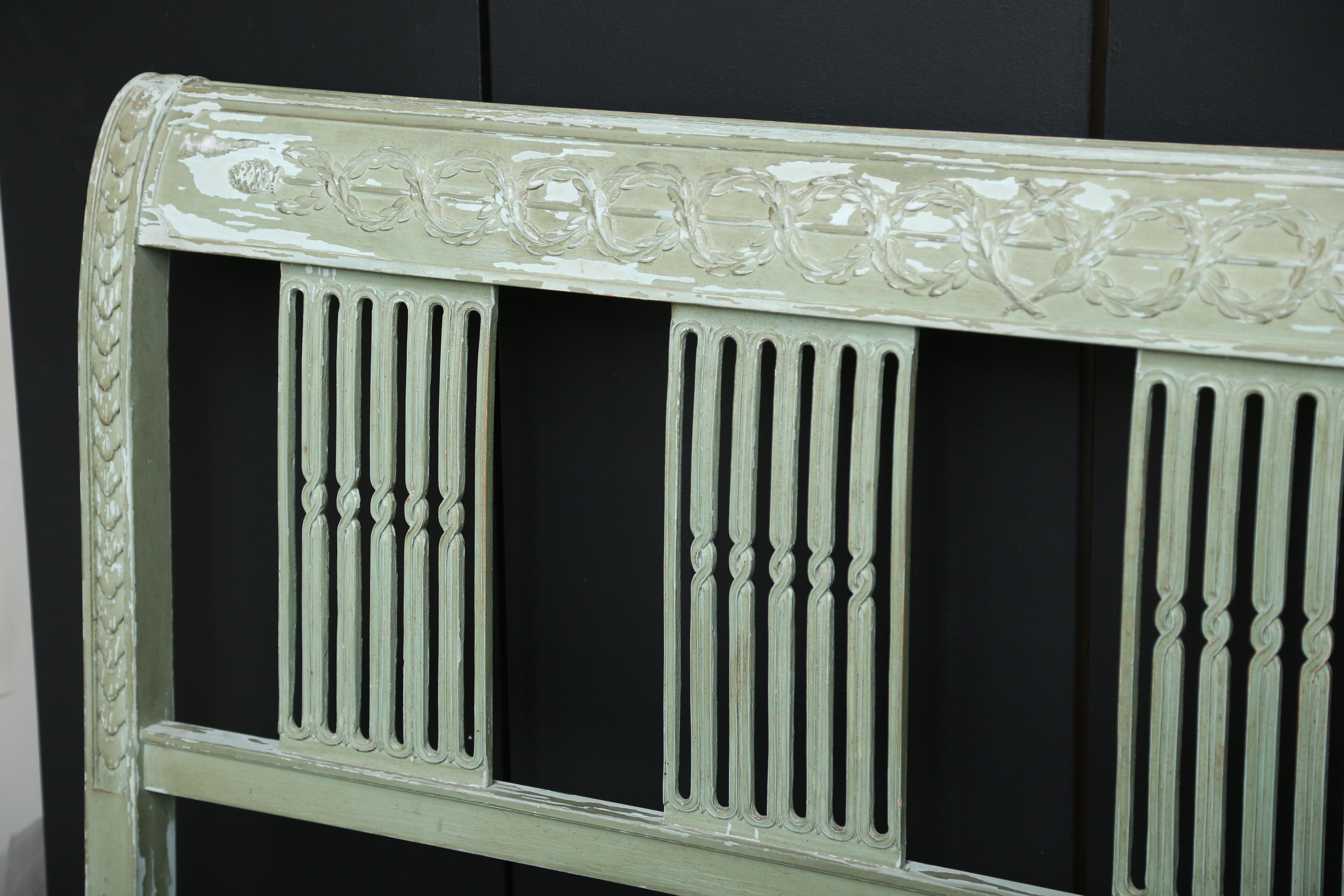 Metal Louis XVI Painted Bed