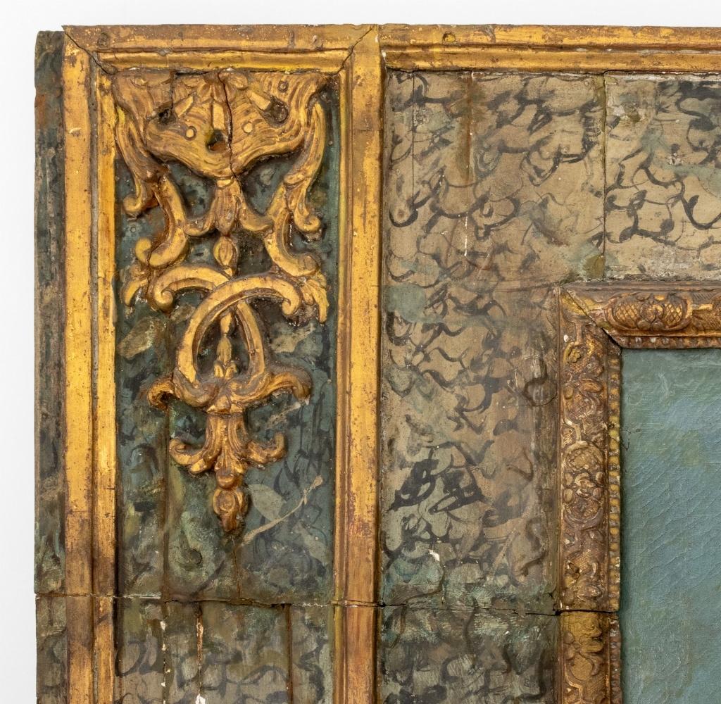 Louis XVI Painted Trumeau Mirror, 18th Century For Sale 1