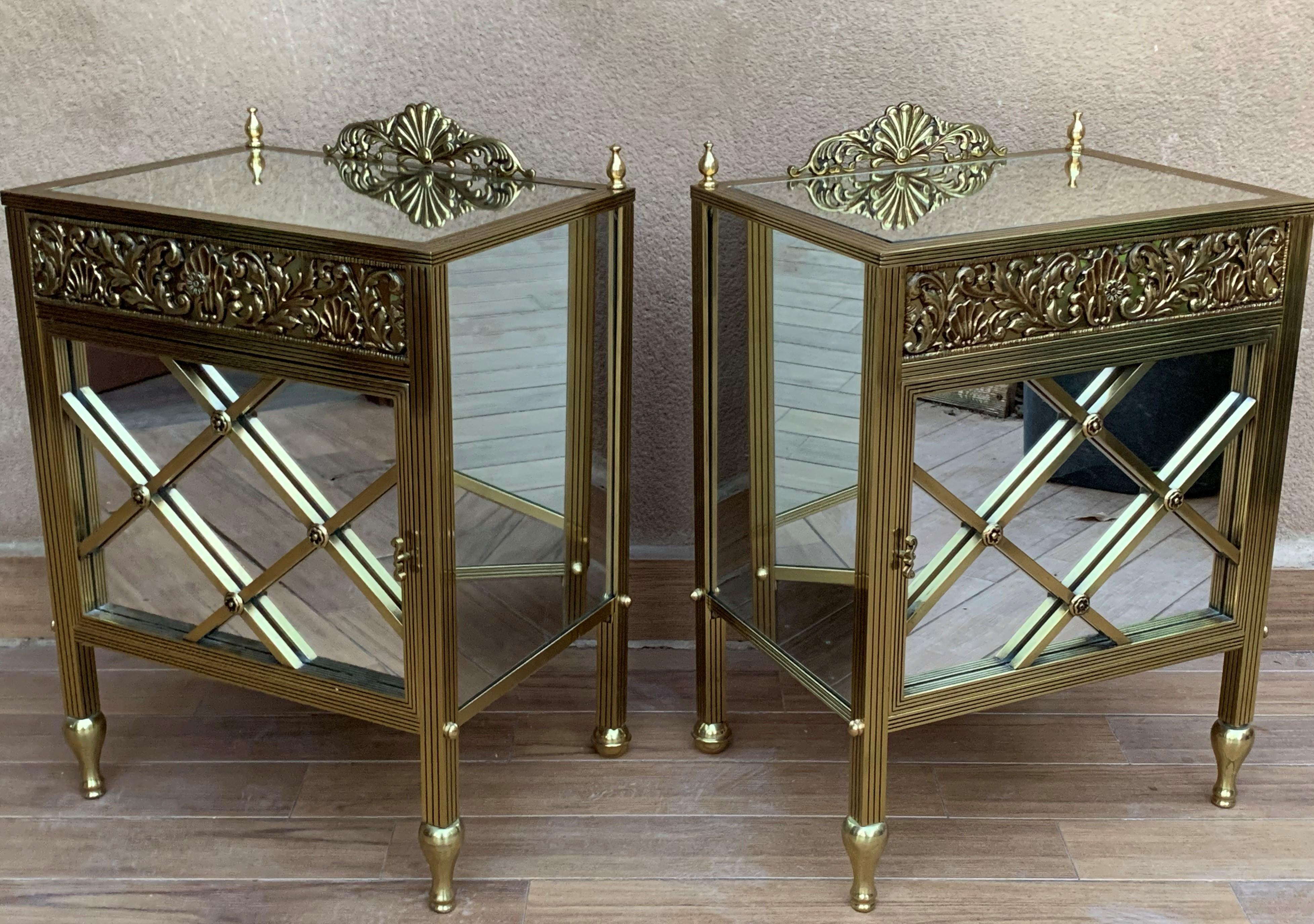 bronze nightstands