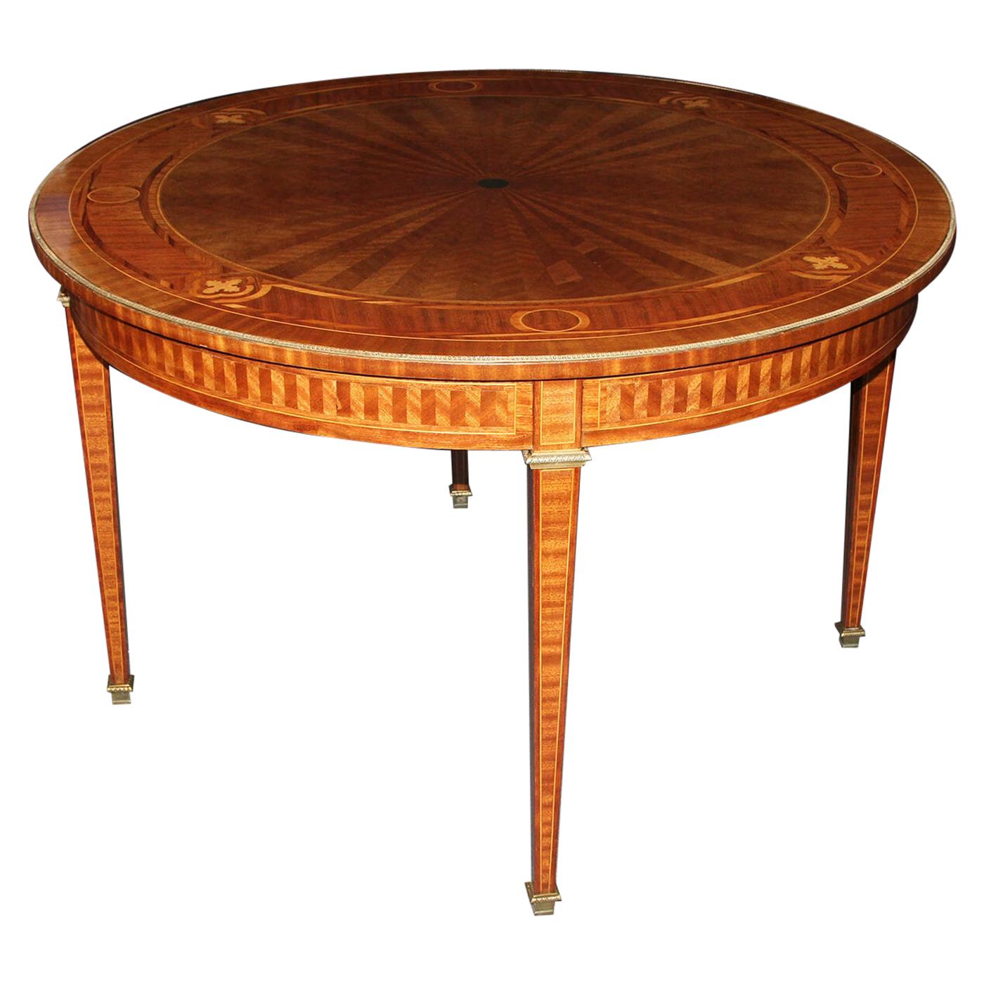 Louis XVI Parquetry Center Table