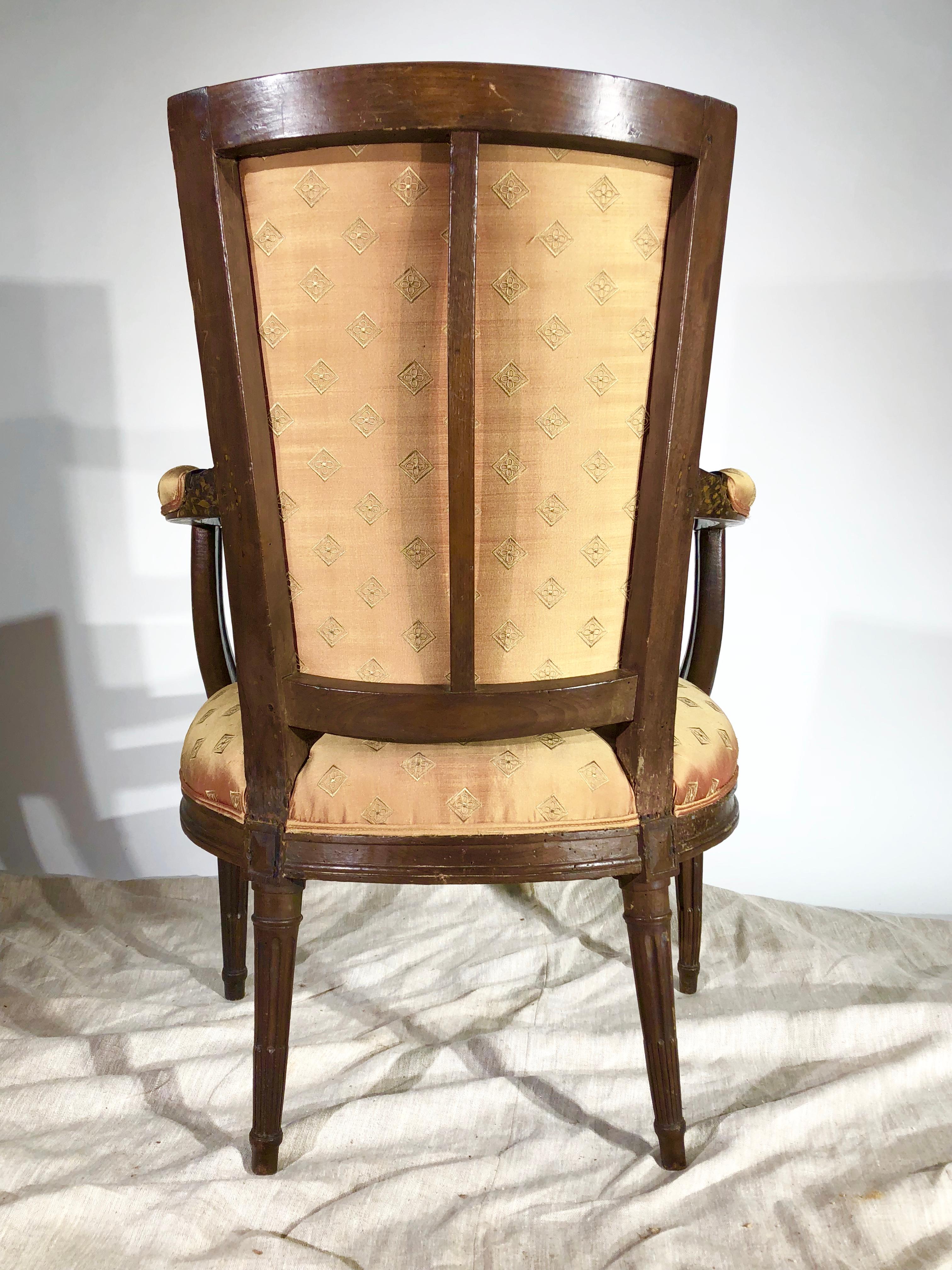 Louis XVI Period Armchair, circa 1790 For Sale 3