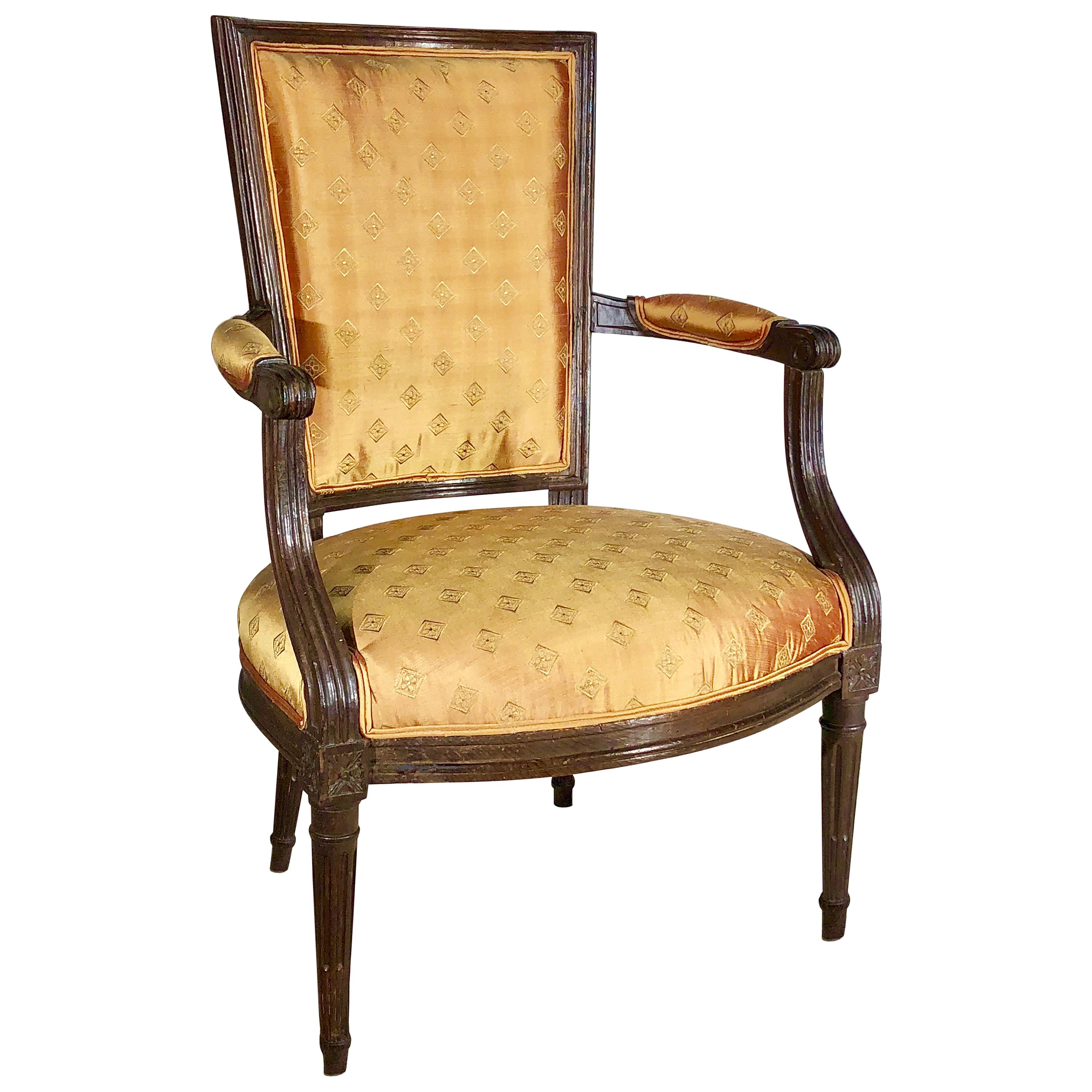 Sessel aus der Louis-XVI-Periode, um 1790 im Angebot