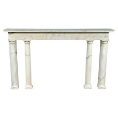 Antique Louis XVI Period Carrara Marble Console, France, circa 1780