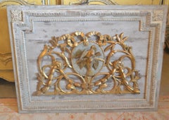 Louis XVI Period Carved Wood Overdoor