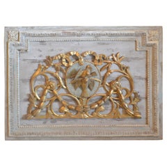 Louis XVI Period Carved Wood Overdoor