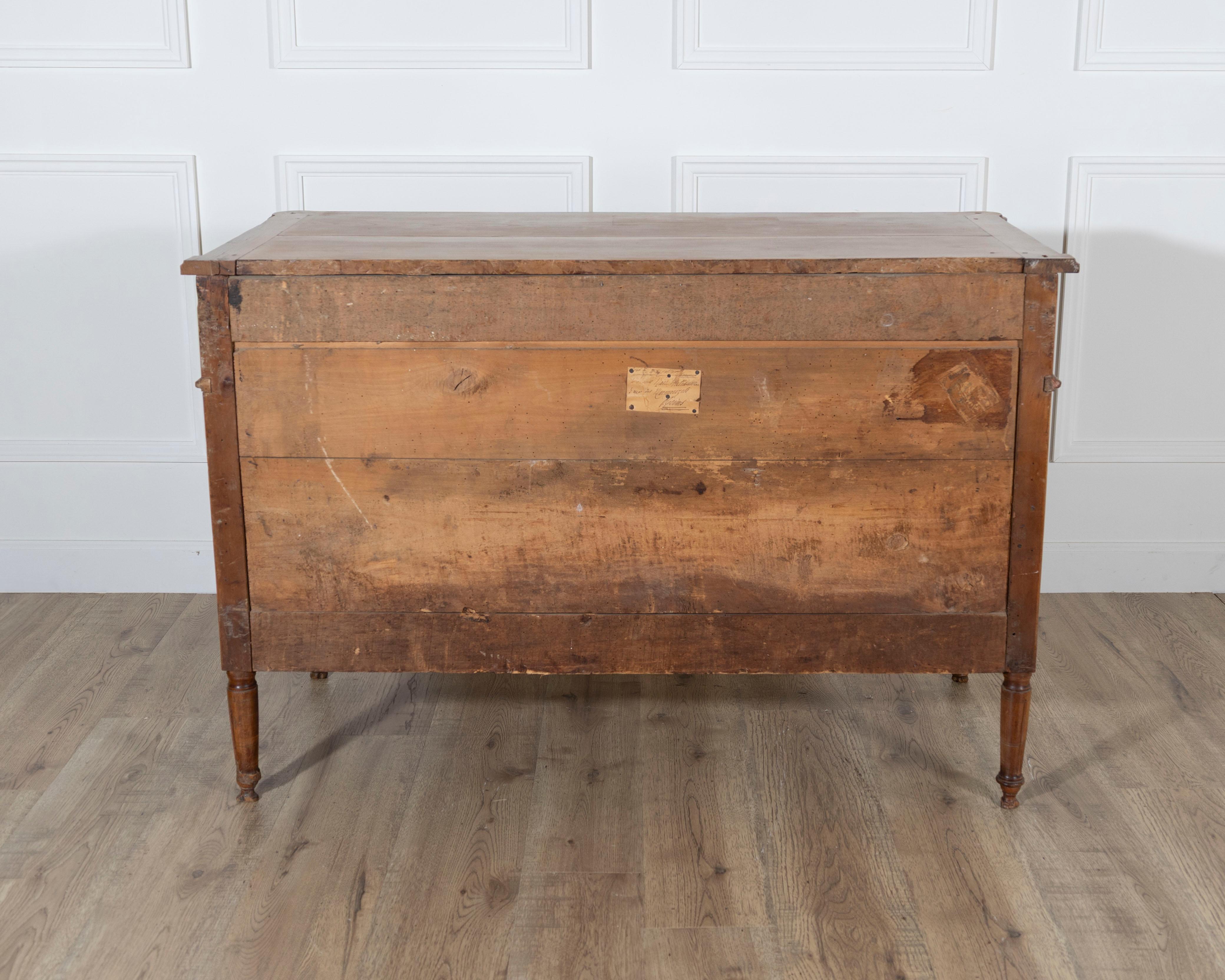 Louis XVI Period Chest Of Drawers In Cherry Wood For Sale 1