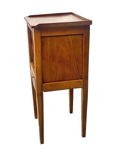 1870s Louis XVI Period Side Table with a Curtain Door