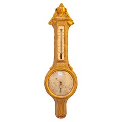 Antique Louis XVI Period Giltwood Barometer