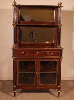 Vetrina o bar in mogano di epoca Luigi XVI