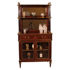 Vetrina o bar in mogano di epoca Luigi XVI