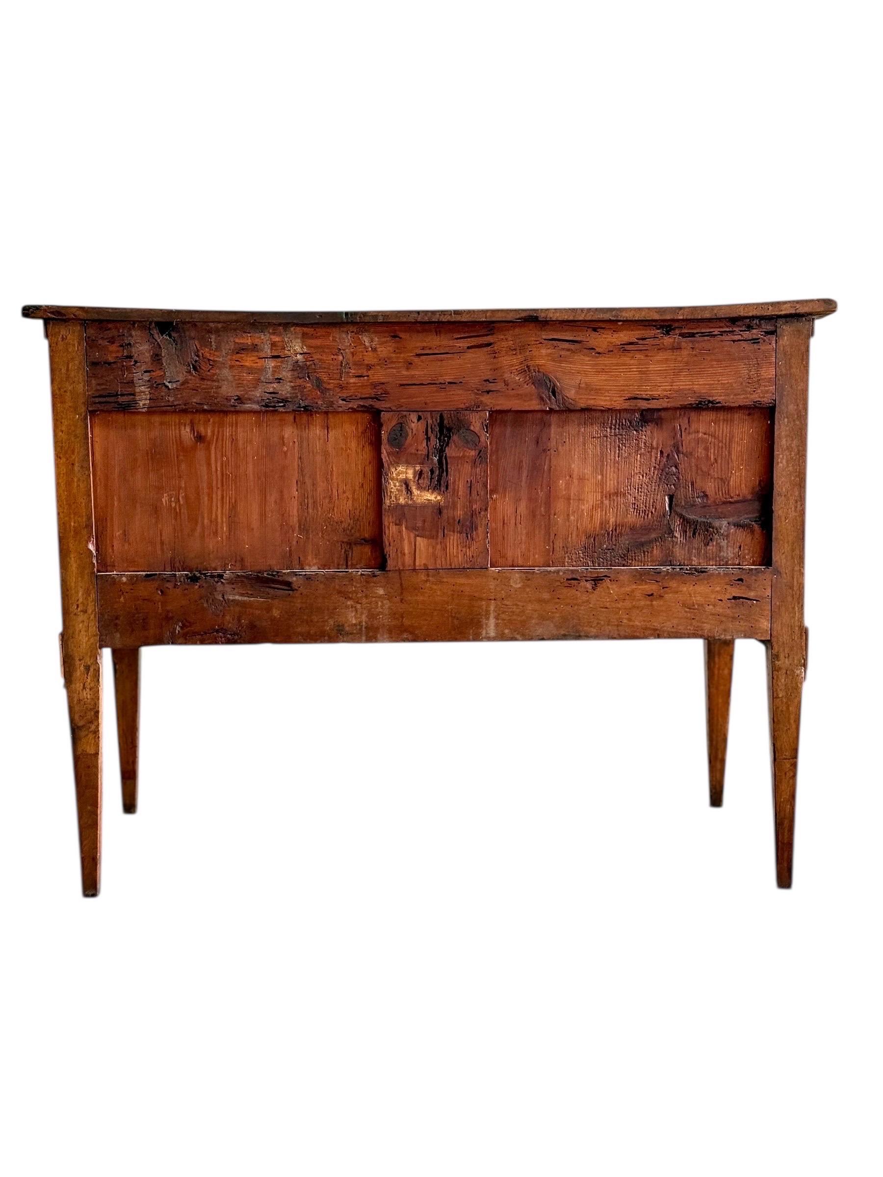 Louis XVI Period Marquetry Inlaid Cherrywood Commode, Late 18th Century For Sale 12
