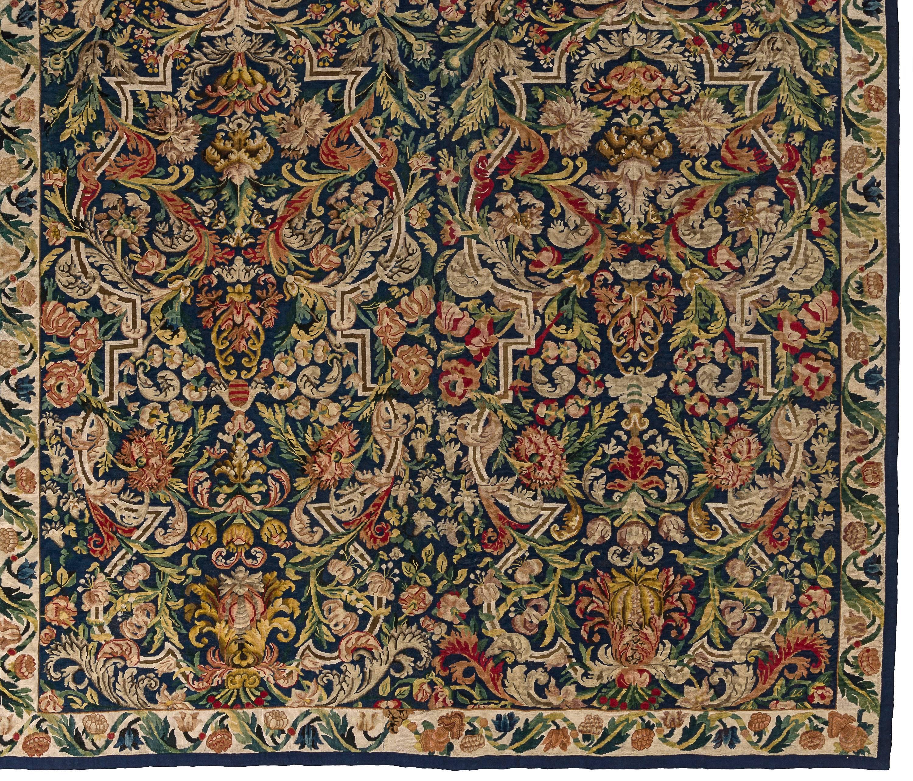 17th Century Louis XVI Period Needlepoint Carpet For Sale