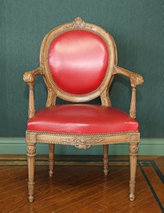 Louis XVI Period Oval Back Armchair