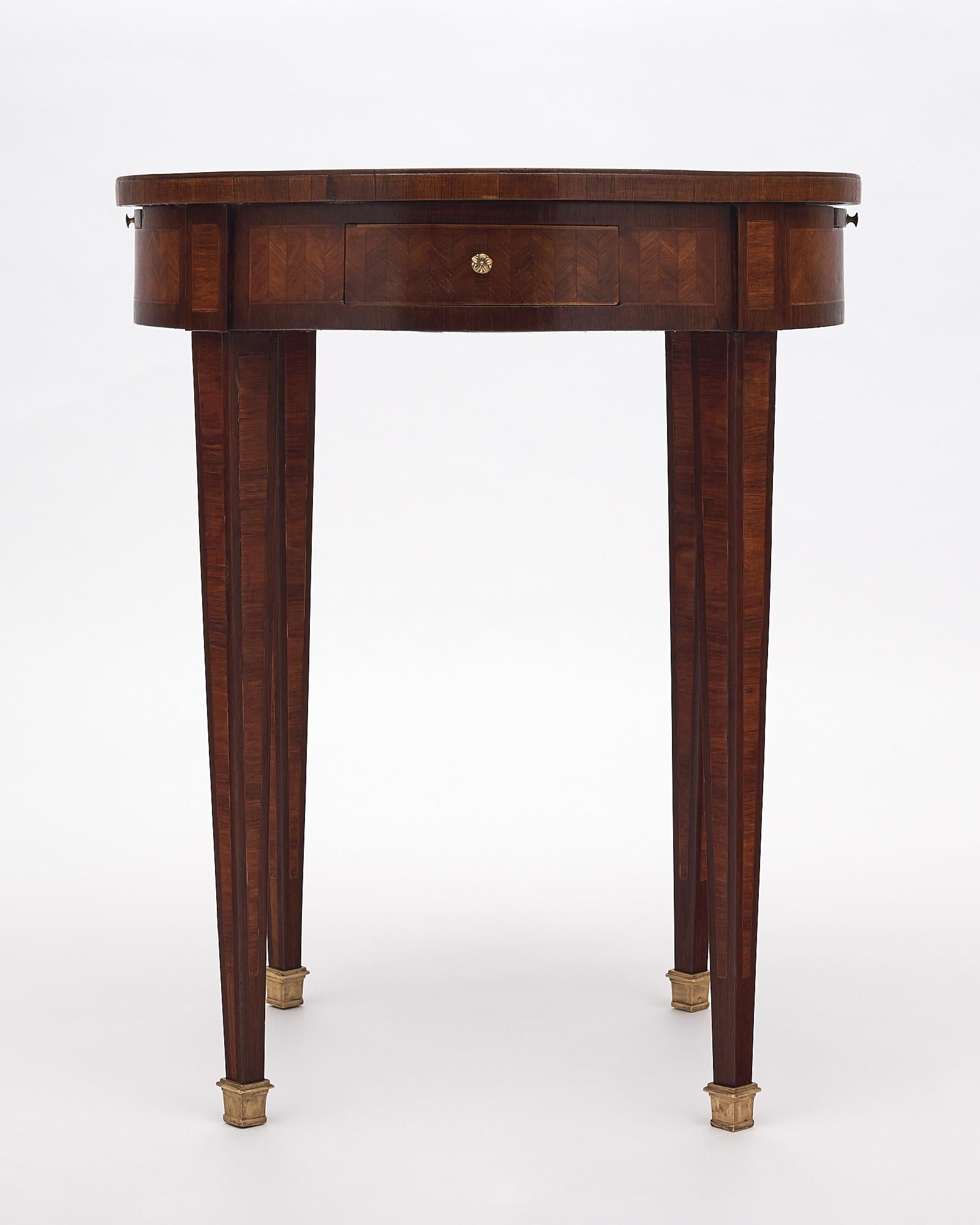 Louis XVI Period Parquetry Bouillotte Table 1