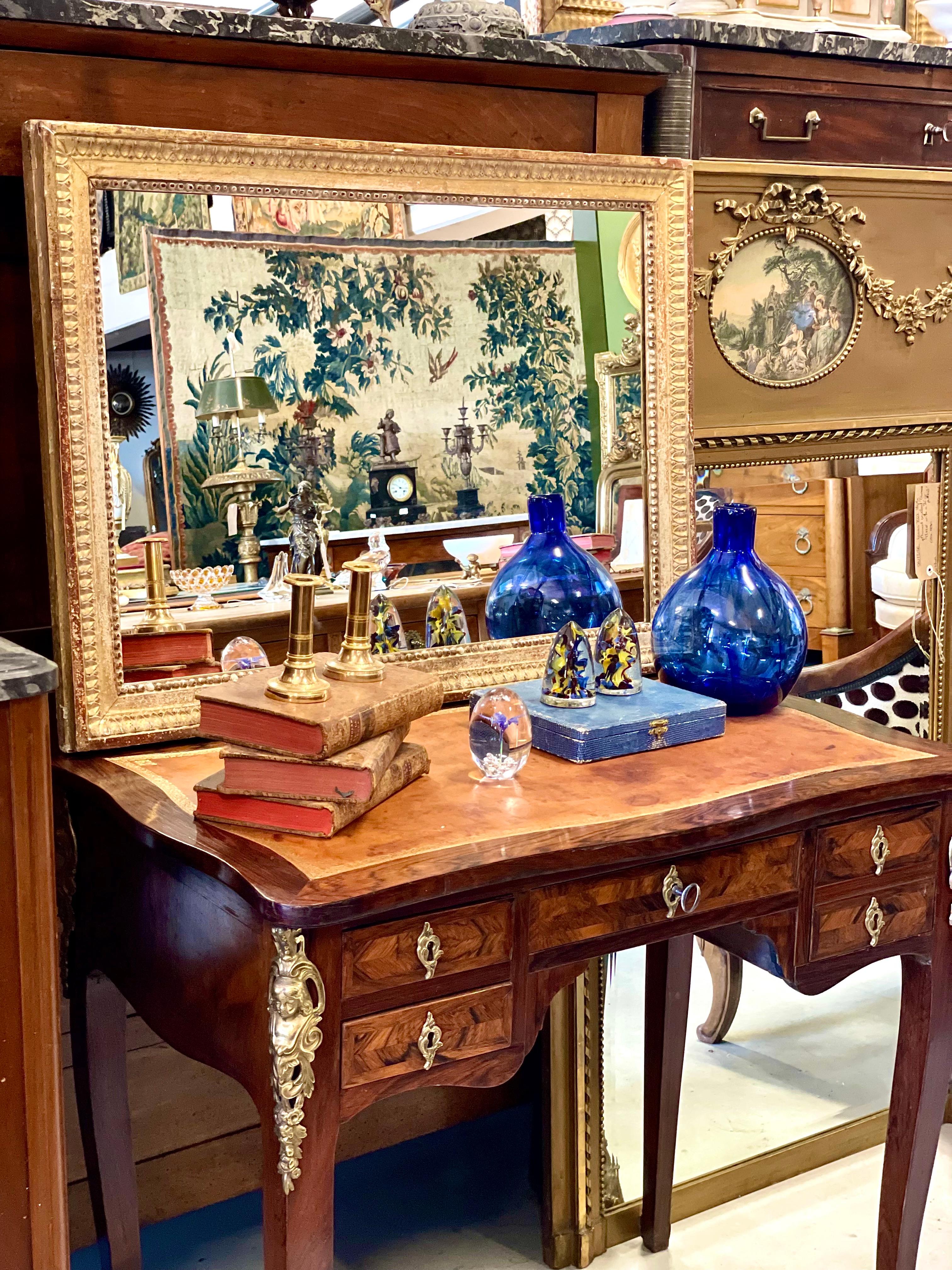Louis XVI Period Rectangular Giltwood Mirror For Sale 5