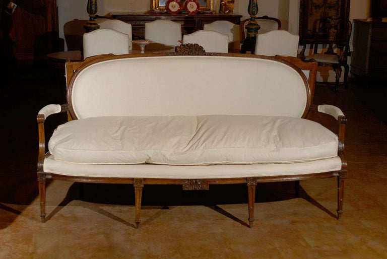 18th Century French Louis XVI Period Provençal Sofa Signed by Pillot from Nîmes, circa 1790 For Sale