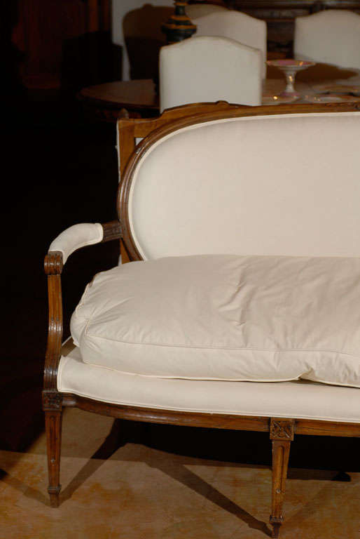 French Louis XVI Period Provençal Sofa Signed by Pillot from Nîmes, circa 1790 1