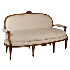 Used French Louis XVI Period Provençal Sofa Signed by Pillot from Nîmes, circa 1790