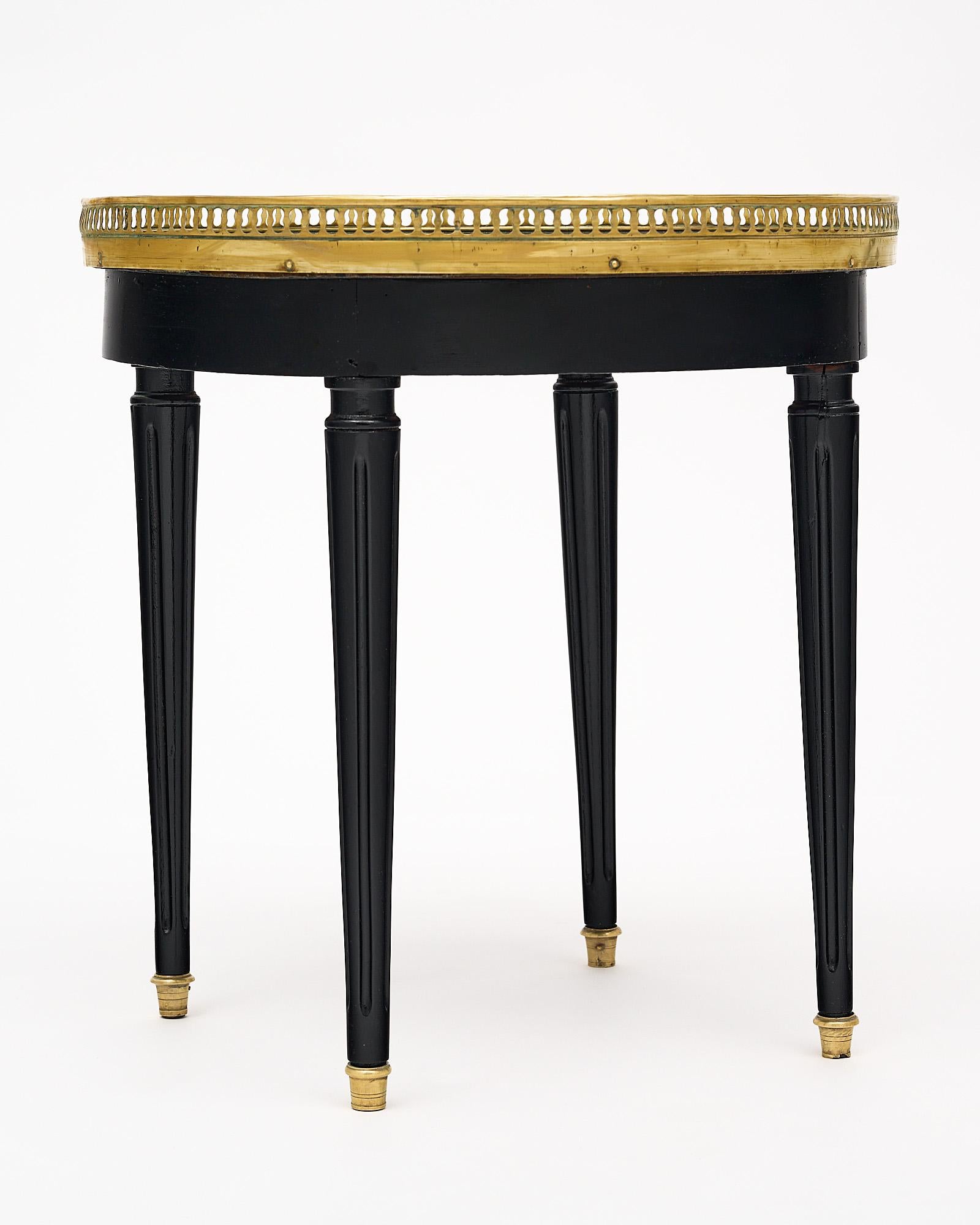 Louis XVI Petite Bouillotte Table In Good Condition In Austin, TX