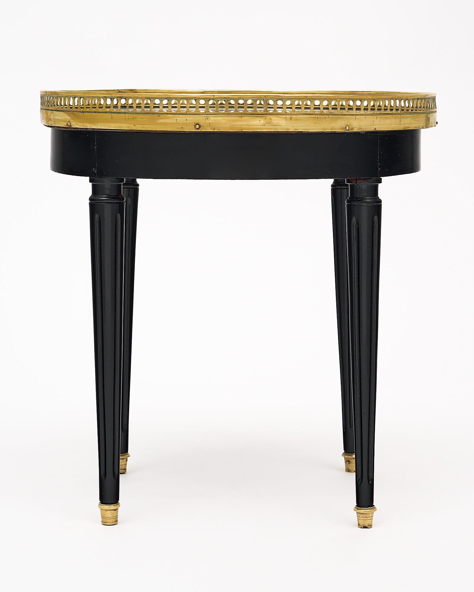 Brass Louis XVI Petite Bouillotte Table
