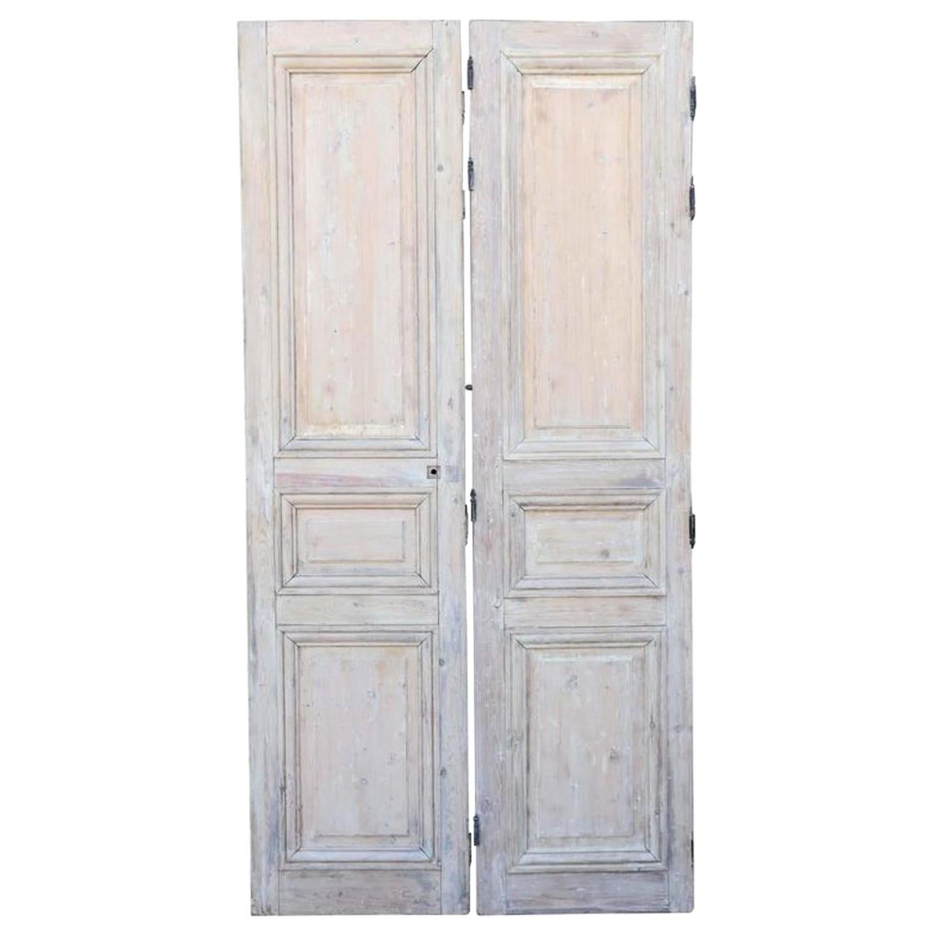 Portes de pin Louis XVI en vente