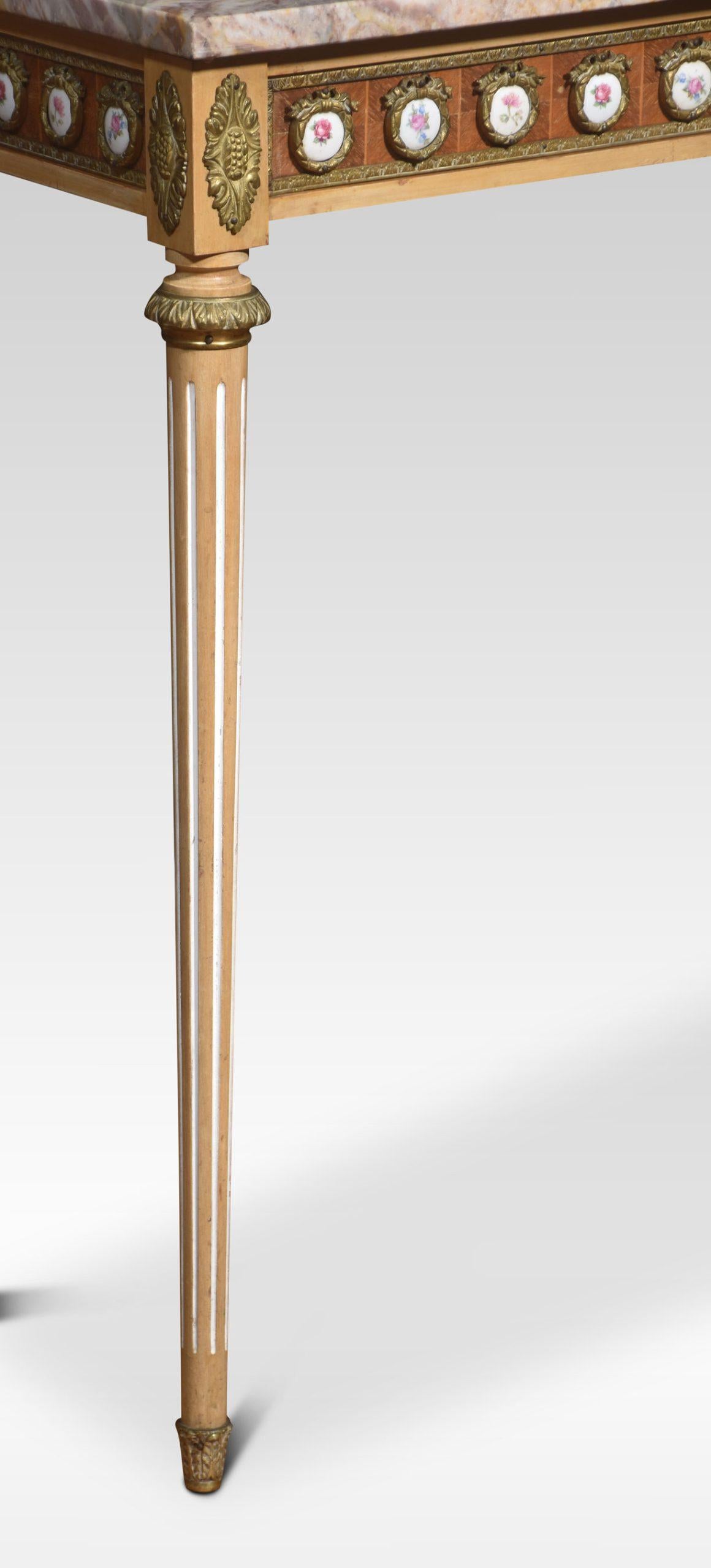 British Louis XVI revival console table by H & L Epstein