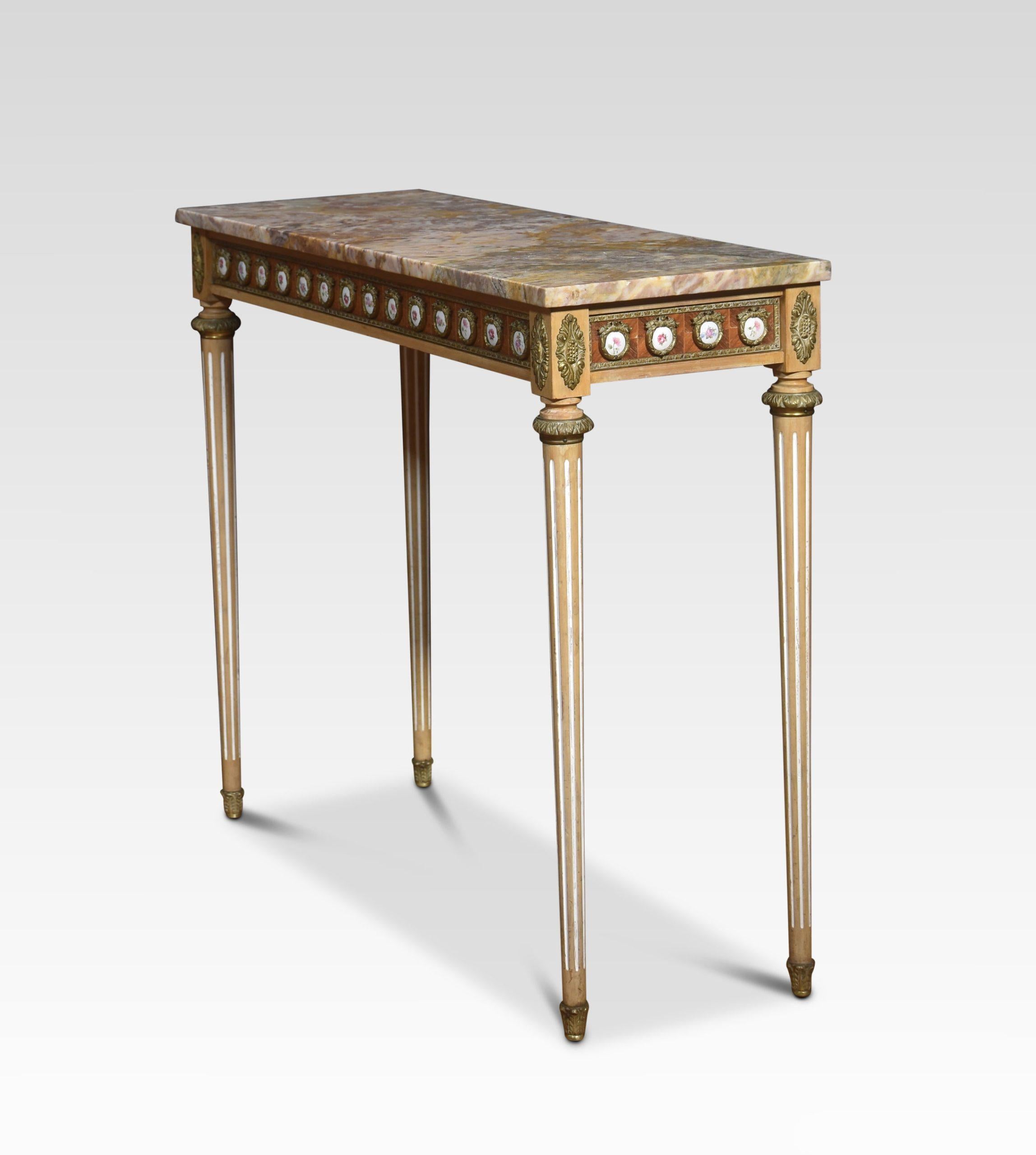 Louis XVI revival console table by H & L Epstein For Sale 1