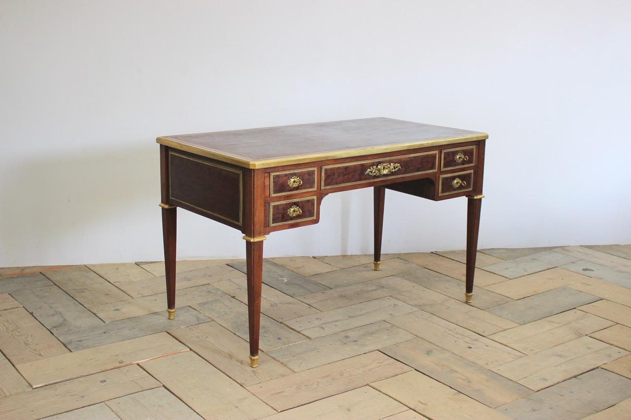 Louis XVI Revival Mahogany Desk by G.Durand 1