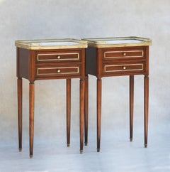 Louis XVI Revival Nightstands/Side Tables c1950s France