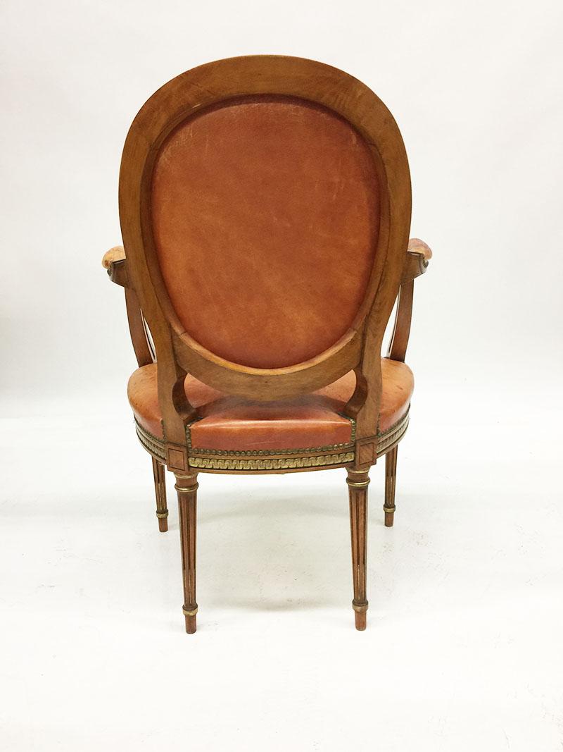 Spanish Louis XVI Revival Style Chair by Simon Loscertales Bona, Spain For Sale