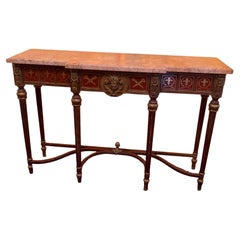 Louis XVI Revival Style Console Table by H & L Epstein