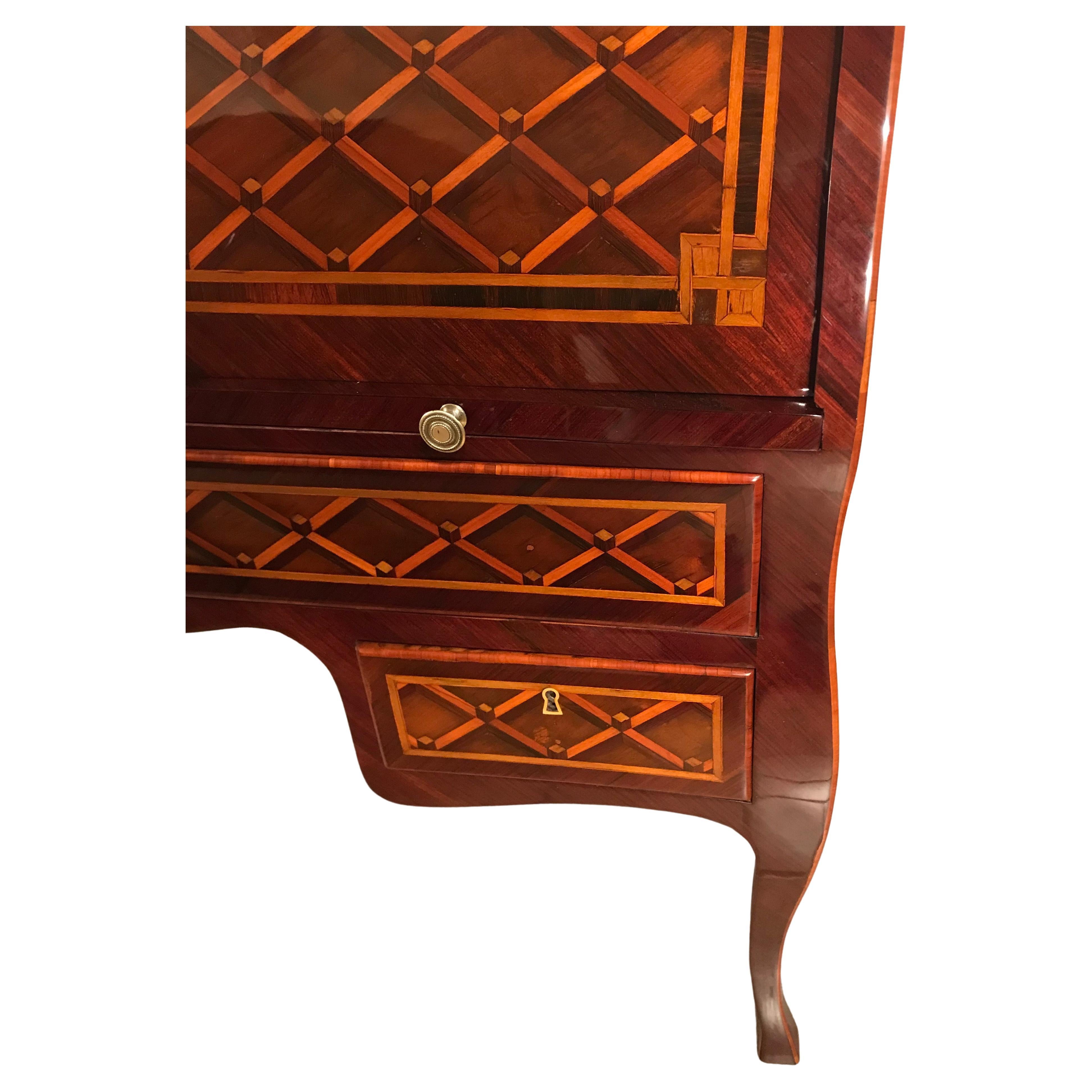 French Louis XVI Roll Top Desk, France 1780 For Sale