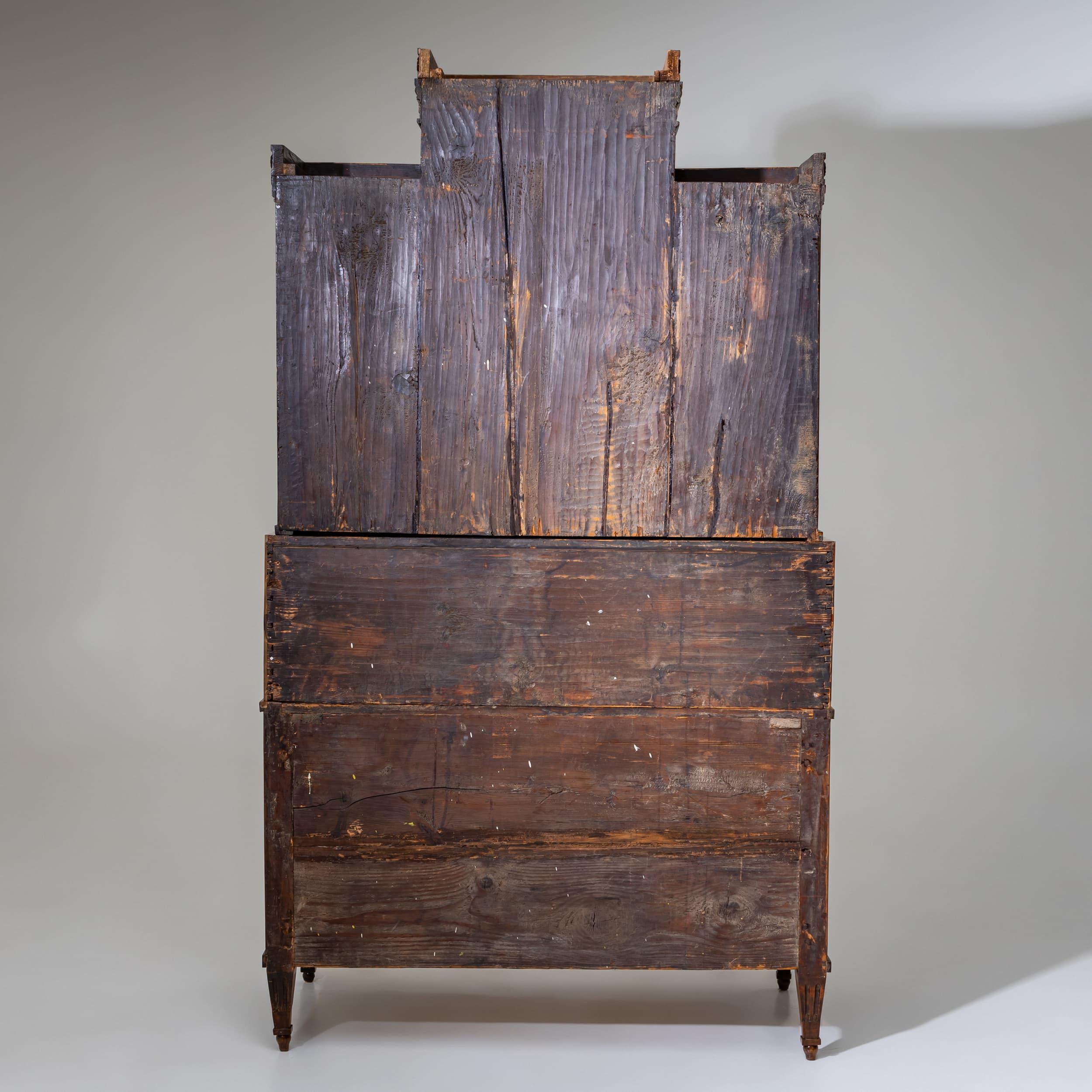 Late 18th Century Neoclassical Rolltop Bureau, Germany For Sale 4