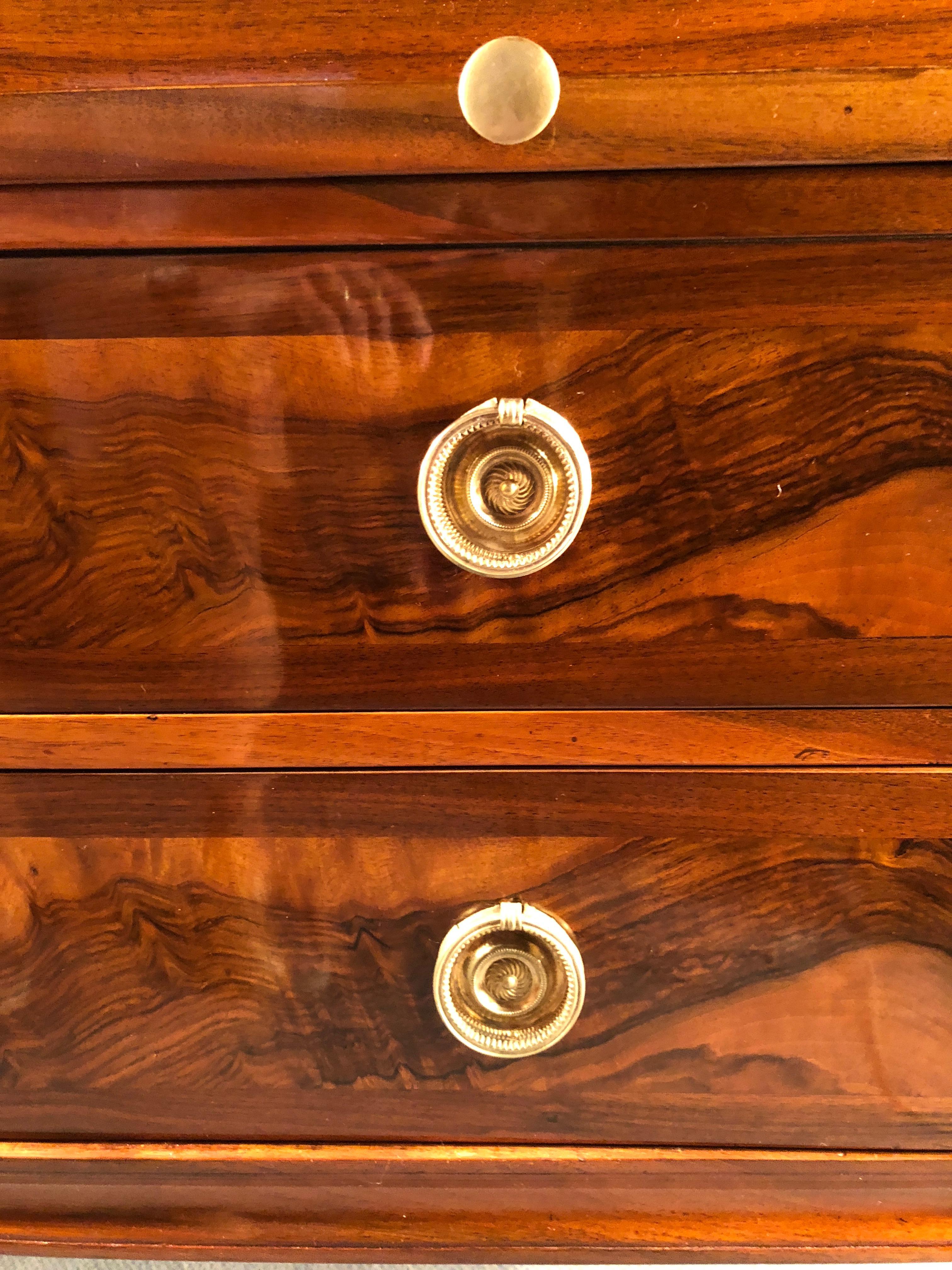 Walnut Louis XVI Cylinder Desk, South German, 1780-1800 For Sale