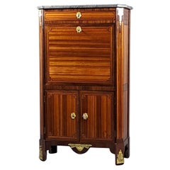 Louis XVI Satin Secretary Stamped Conrad Mauter In Paris