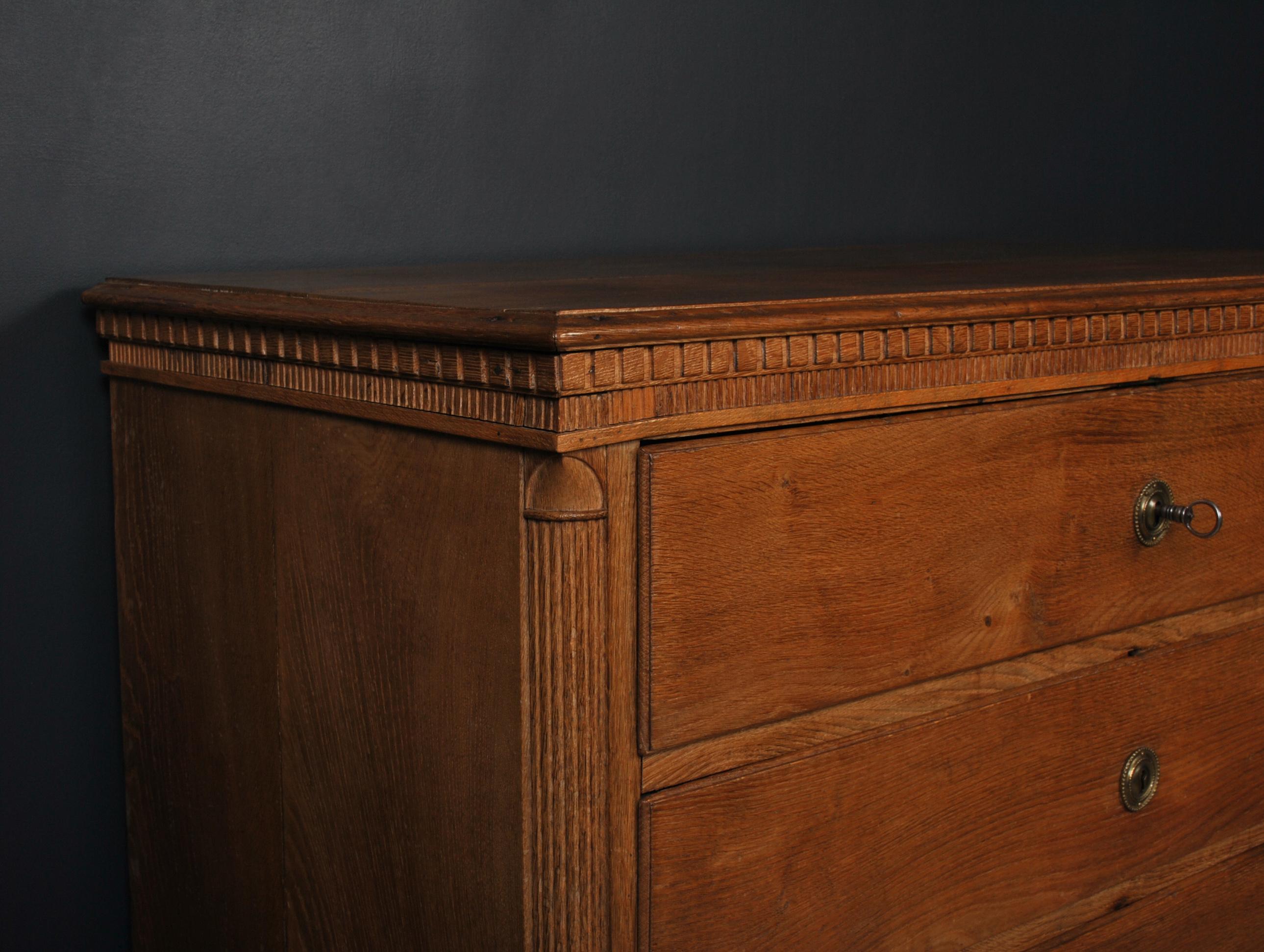 scandi oak chest of drawers
