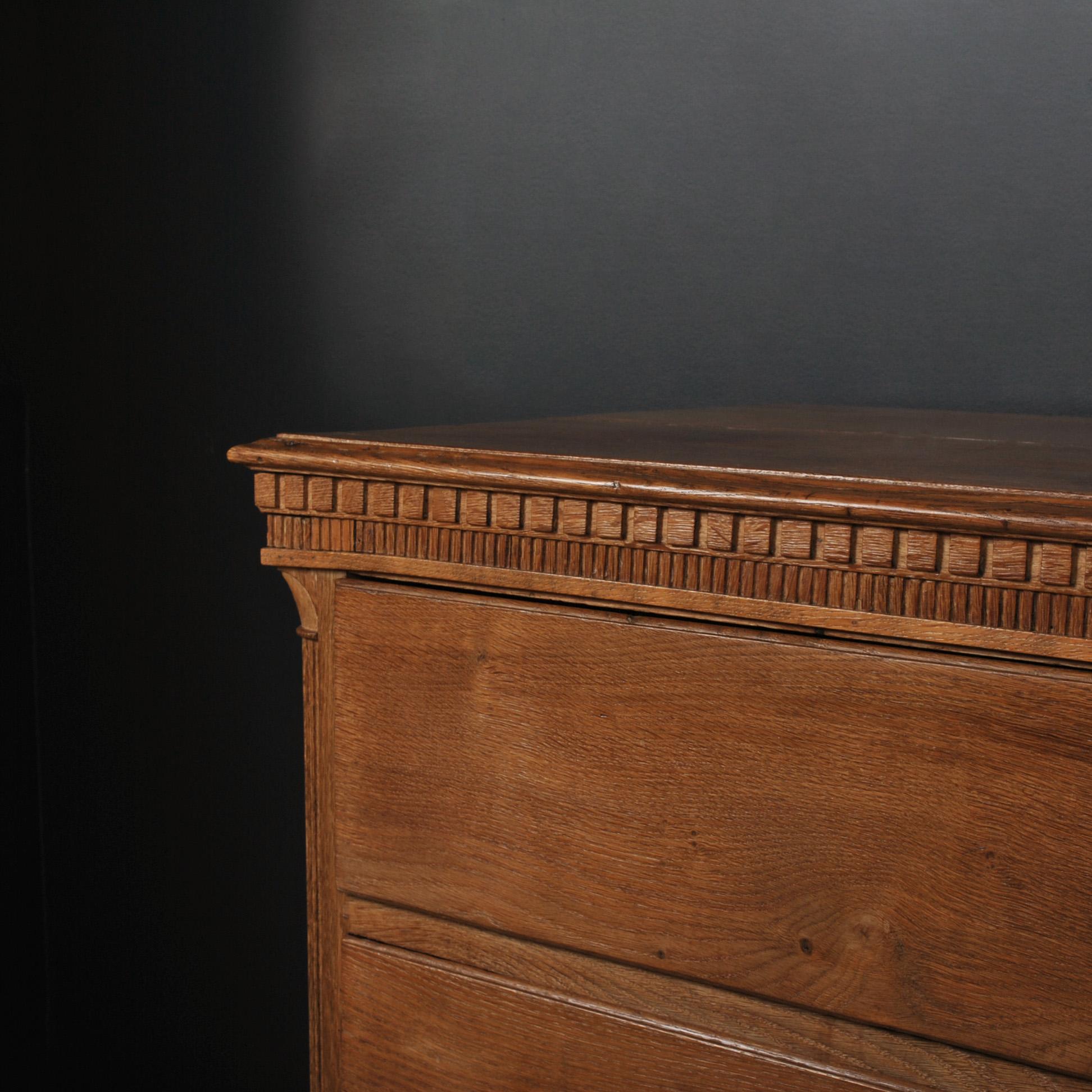 Louis XVI Scandinavian, Enormous Chest of Drawers, Oak 1