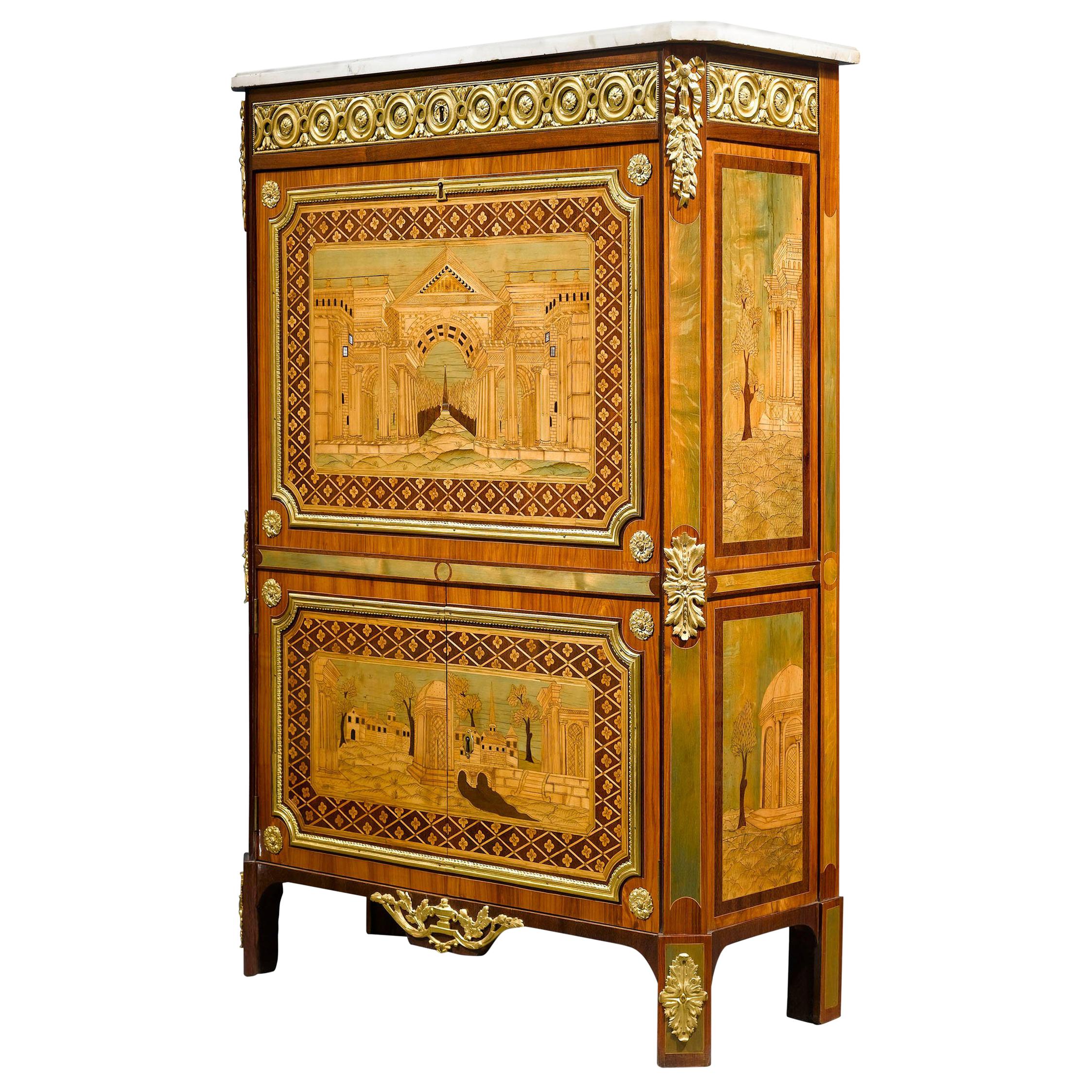 Marquetry Case Pieces and Storage Cabinets