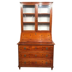 Louis XVI Secretary Bookcase, South German 1780, Cherry