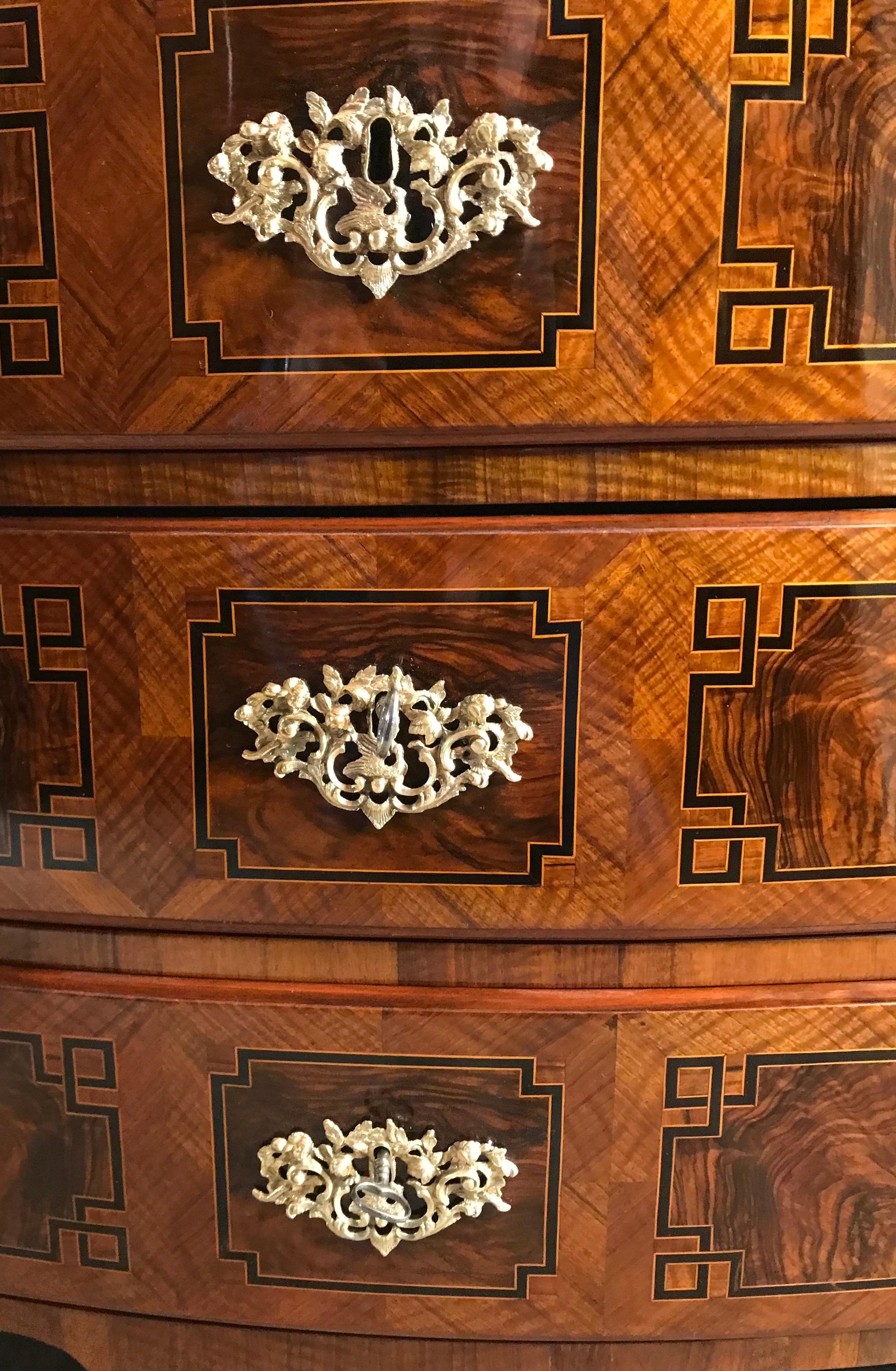 Louis XVI Secretary Desk, South German 1770-80, walnut For Sale 6