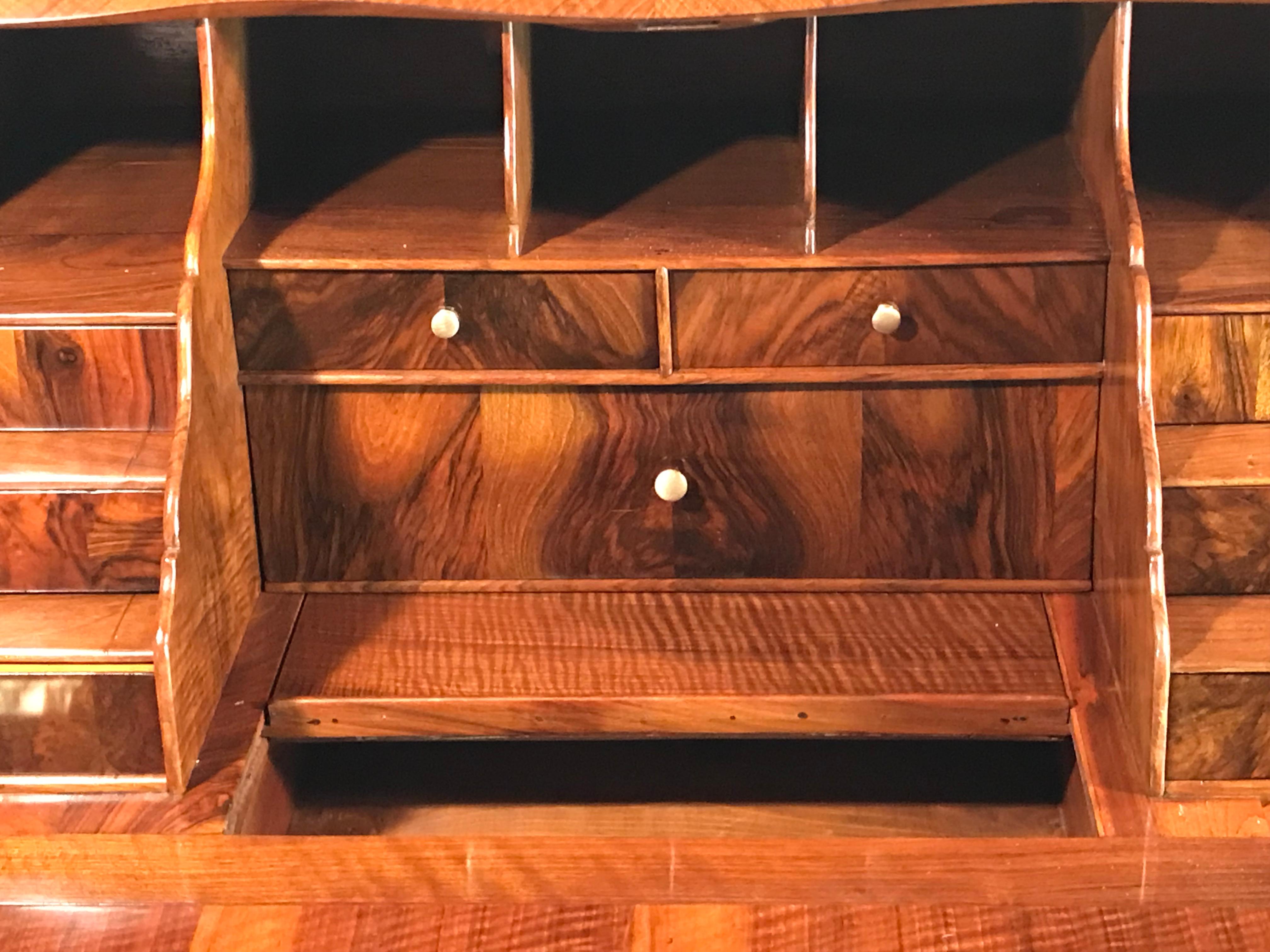 Louis XVI Secretary Desk, South German 1770-80, walnut For Sale 2