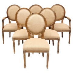 Louis XVI Set of Six Dining Chairs And Two Armchairs