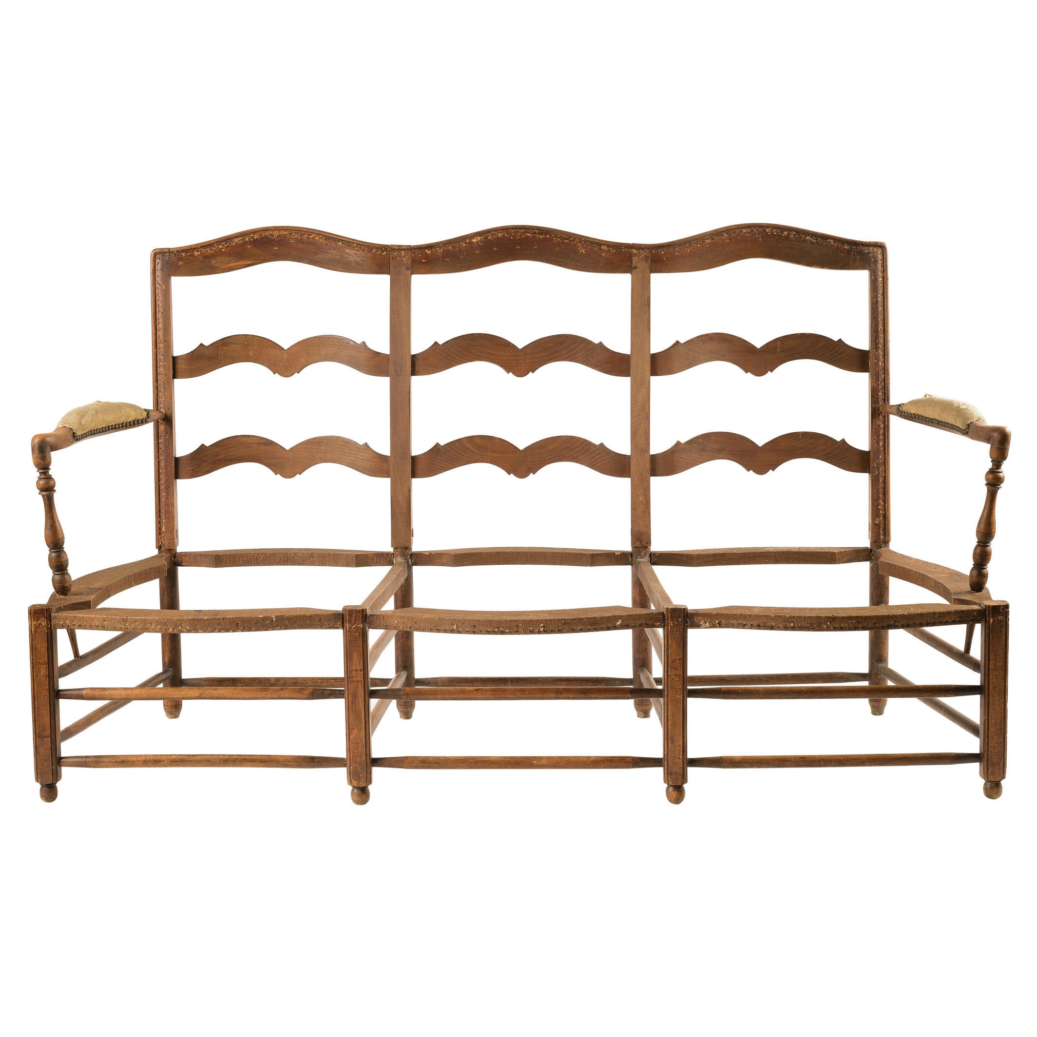 Französische Louis-XVI-S Settee aus Südwestfrankreich