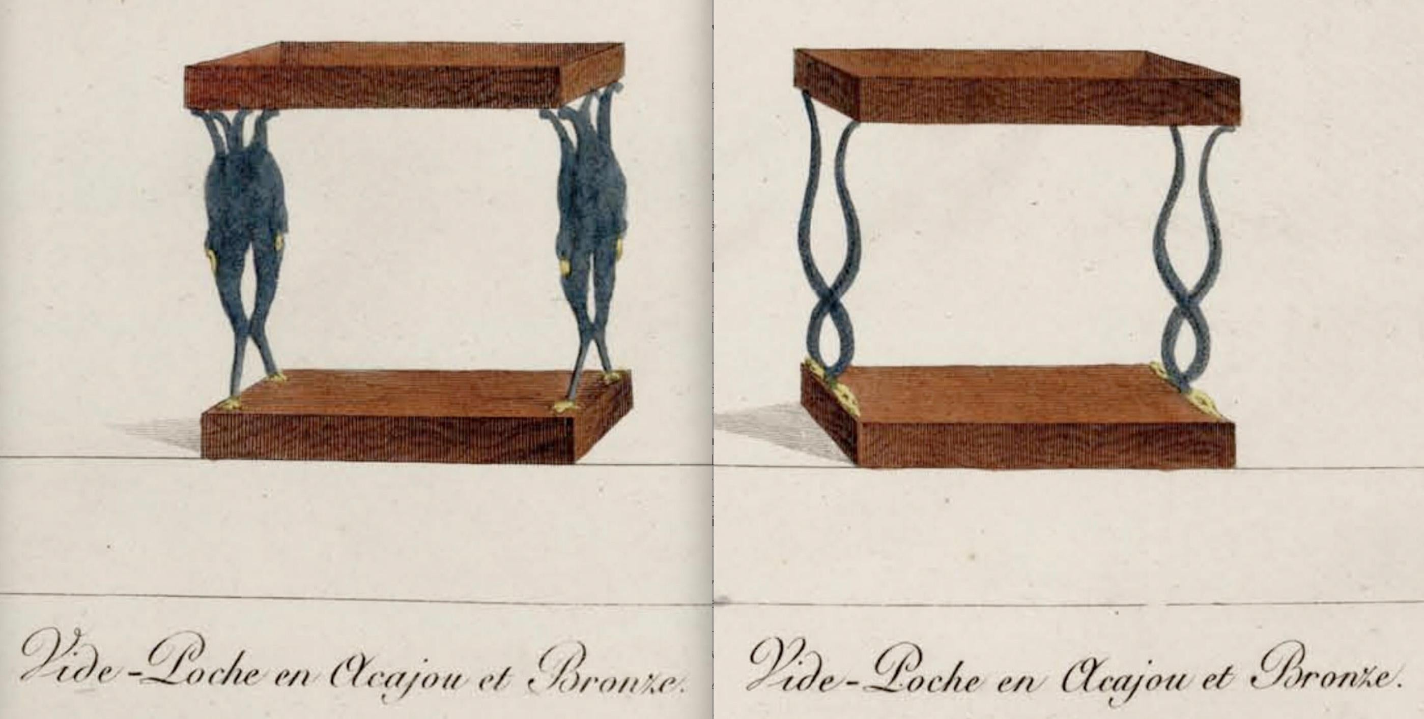 Louis XVI-Beistelltisch, Vide-Poche, Paris um 1785, beeinflusst von David Roentgen im Angebot 1