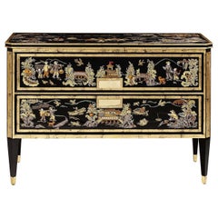 Louis XVI Sideboard with Hand-Painted Decorations 8708