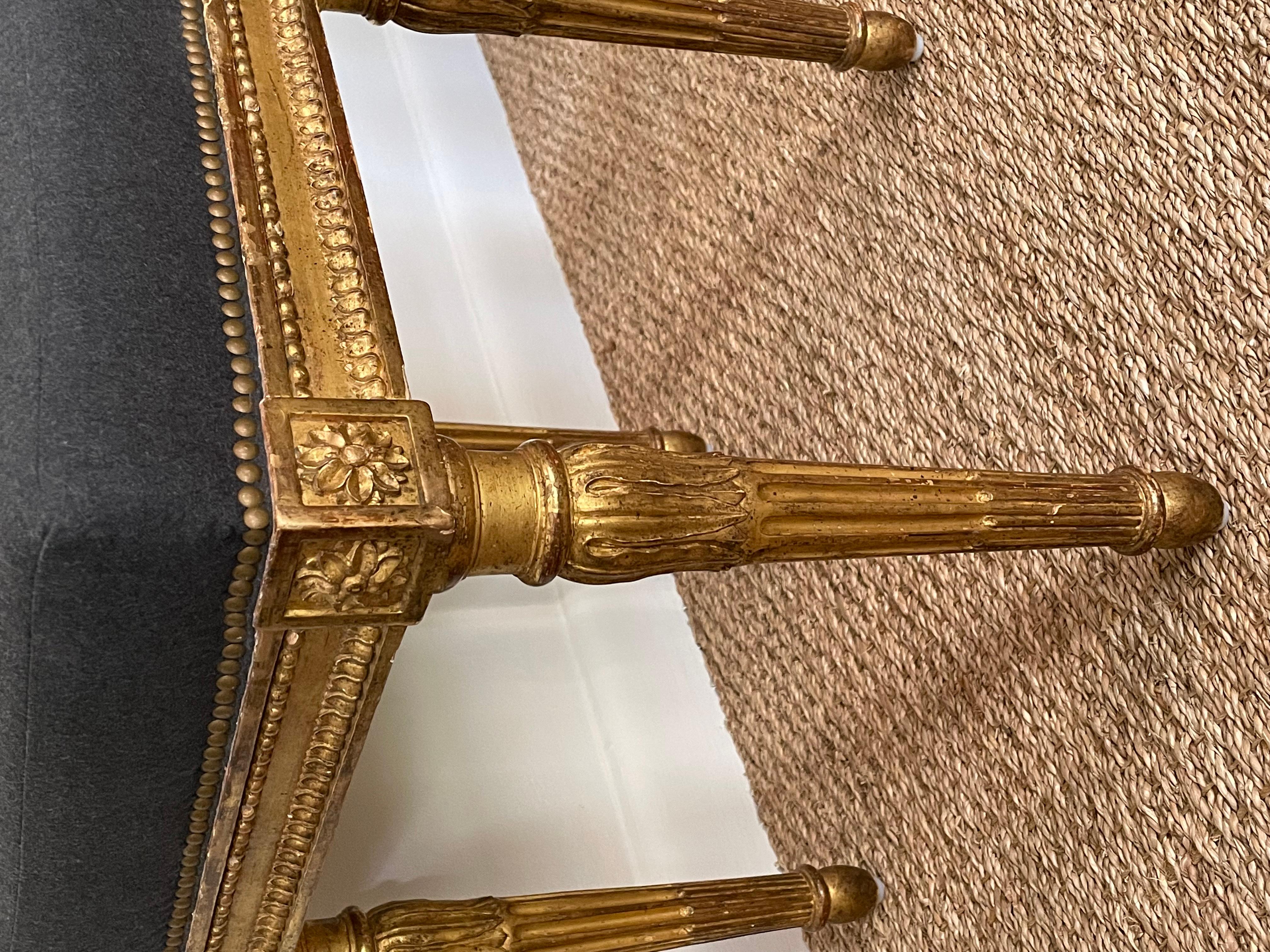 French Louis XVI Stool by Claude Sené For Sale