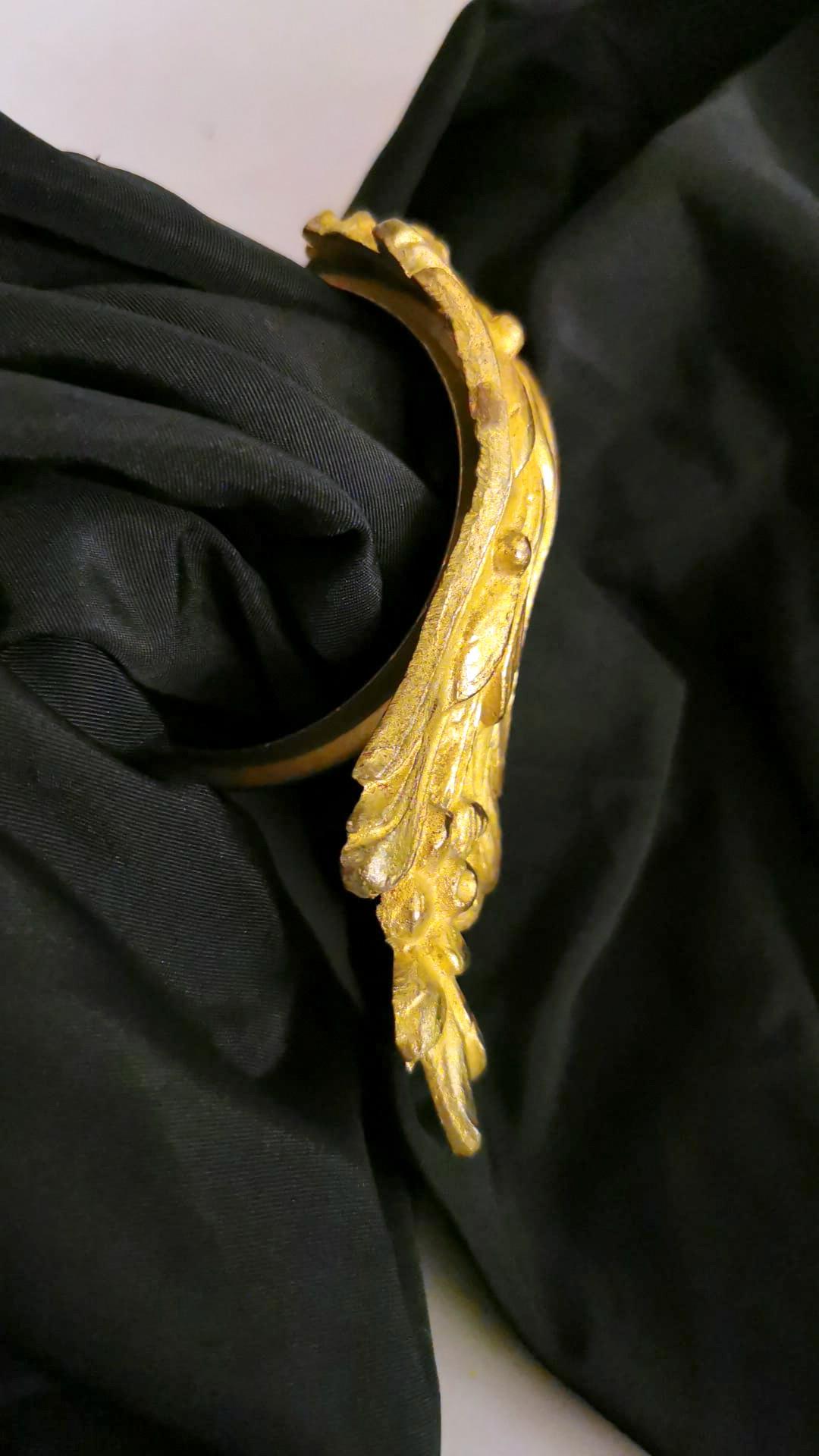 Louis XVI Style 11 Gilt And Chiseled Bronze French Curtain Rings 9